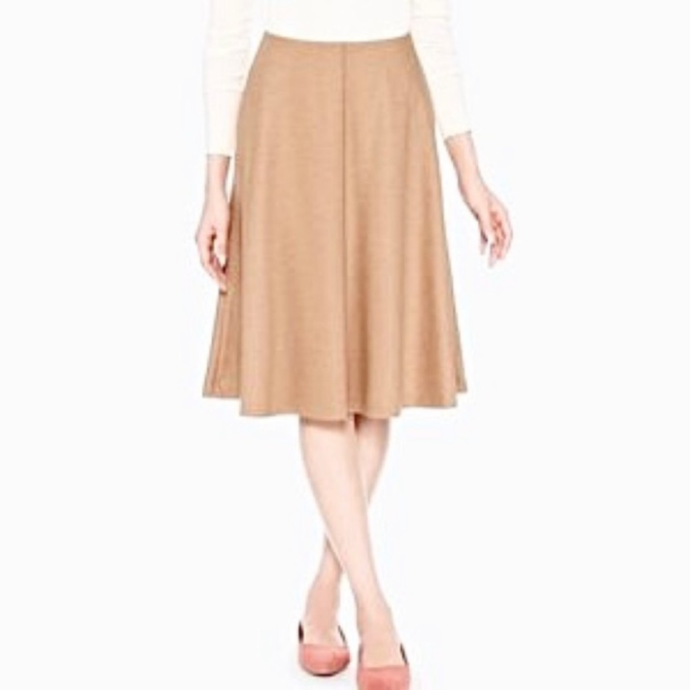 Uniqlo Camel Tan Circle Skirt